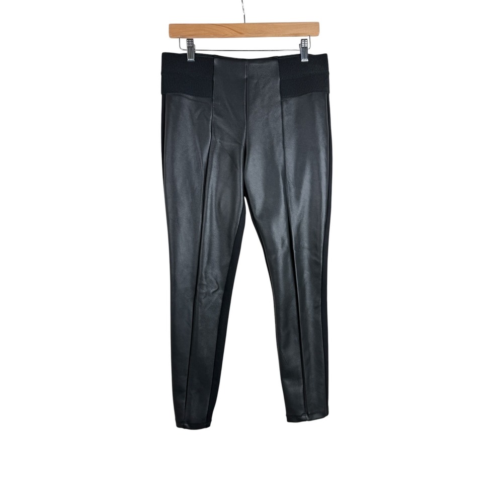 Worthington Women's Black Leggings Size Medium Faux Leather
